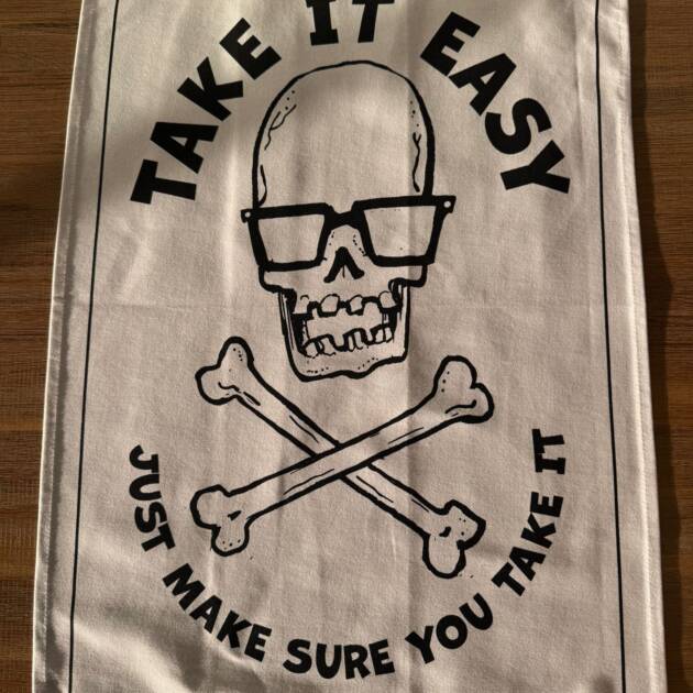 Take It Easy Tea Towel